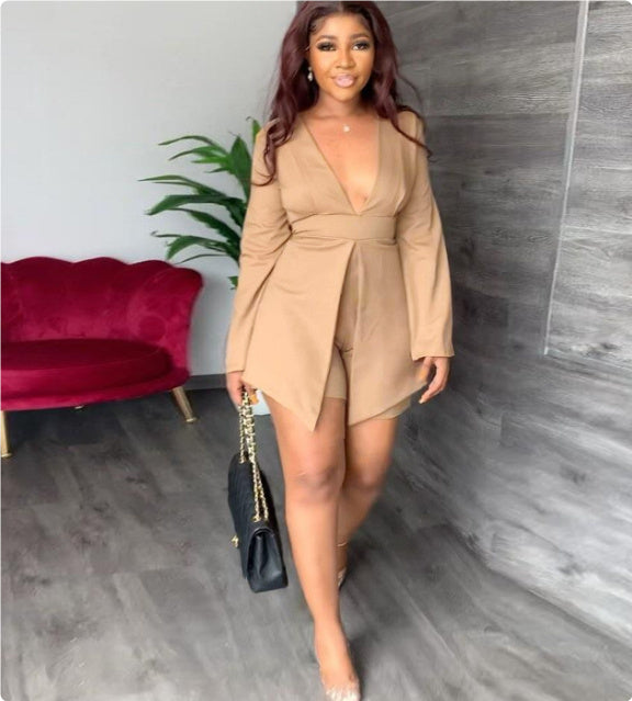 Blazer Femme Élégant – Veste Cintrée Taille Haute, Coupe Structurée et Chic