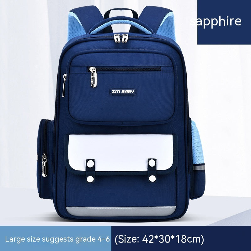 Sac à dos scolaire garçon – Primaire (du CP au CM2) – Grand format, léger et anti-fatigue