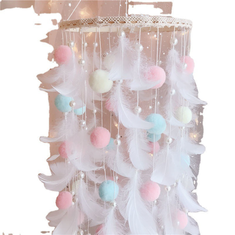 Attrape-rêves décoration chambre fille – Pendentif ornement mural