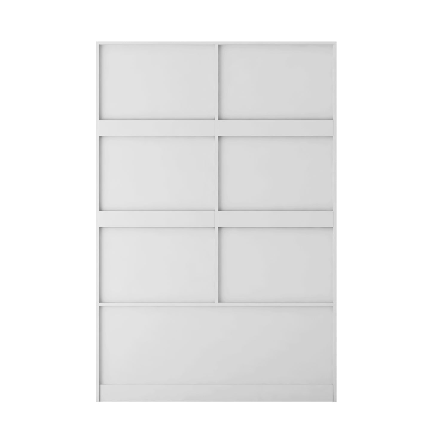 Armoire penderie blanche – Style grange, avec tringle, tiroirs et étagères ouvertes