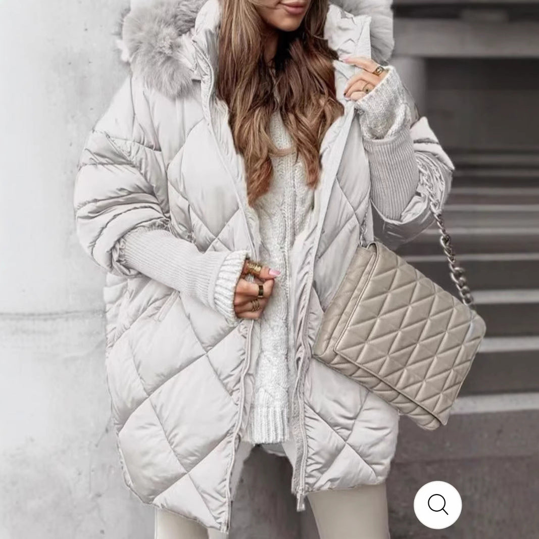Manteau cardigan à capuche pour vêtements d'hiver