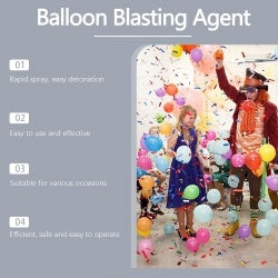 Dowmoo Latex Balloon Ambiance – Ballons de Mariage avec Spray de Sécurité