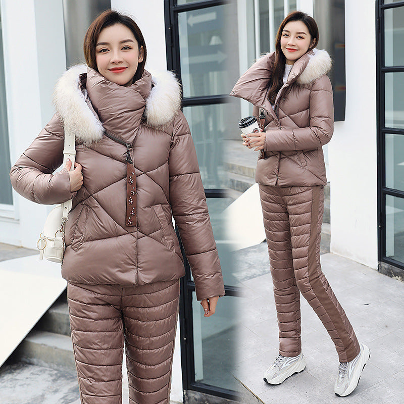 Veste d’hiver femme – Manteau court épais et matelassé