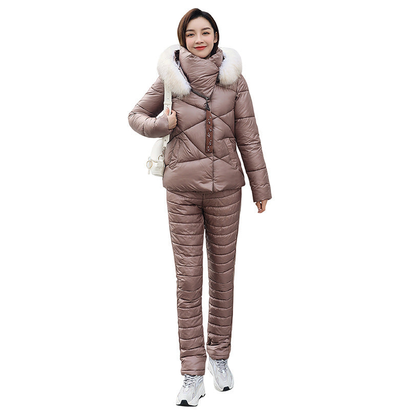 Veste d’hiver femme – Manteau court épais et matelassé
