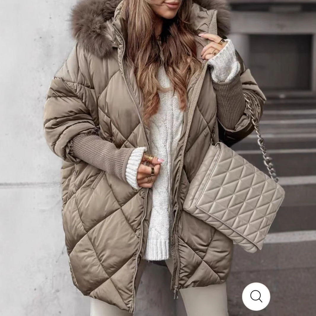 Manteau cardigan à capuche pour vêtements d'hiver