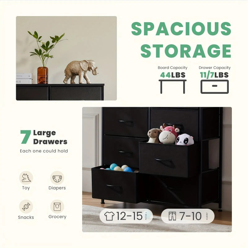 Commode haute 6 tiroirs – Rangement chambre à coucher