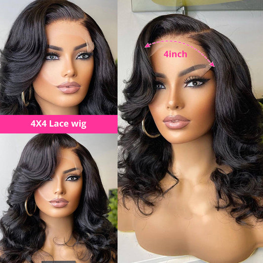 Perruque bob front lace 13x4 – Cheveux brésiliens
13x4 Lace Front Bob Wig – Brazilian Hair