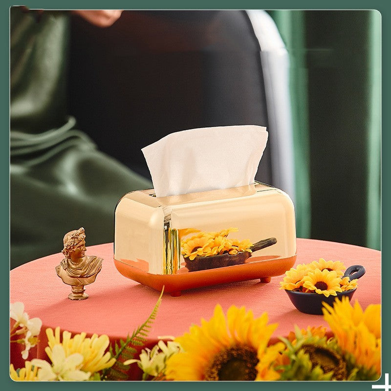 Boîte à mouchoirs de luxe créative pour salon