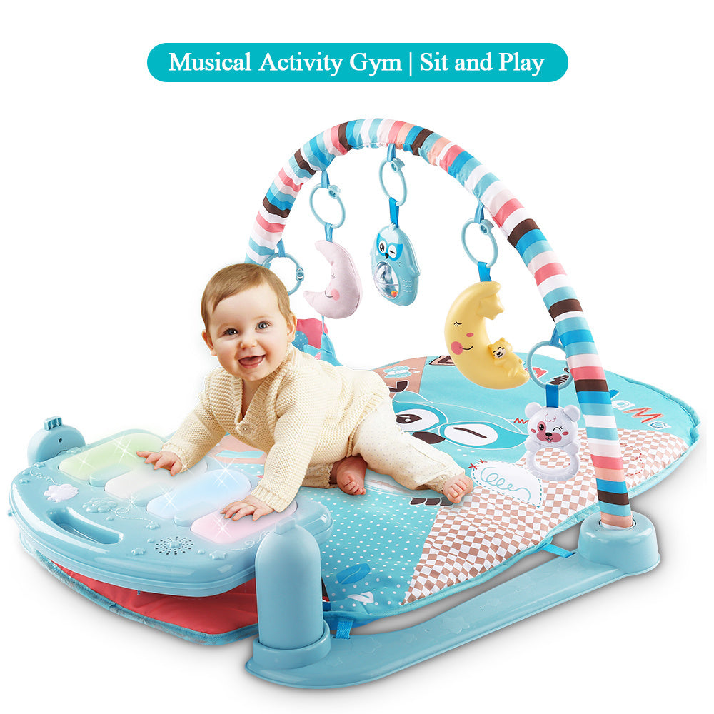 tapis d'éveil bébé avec piano musical, puzzles éducatifs