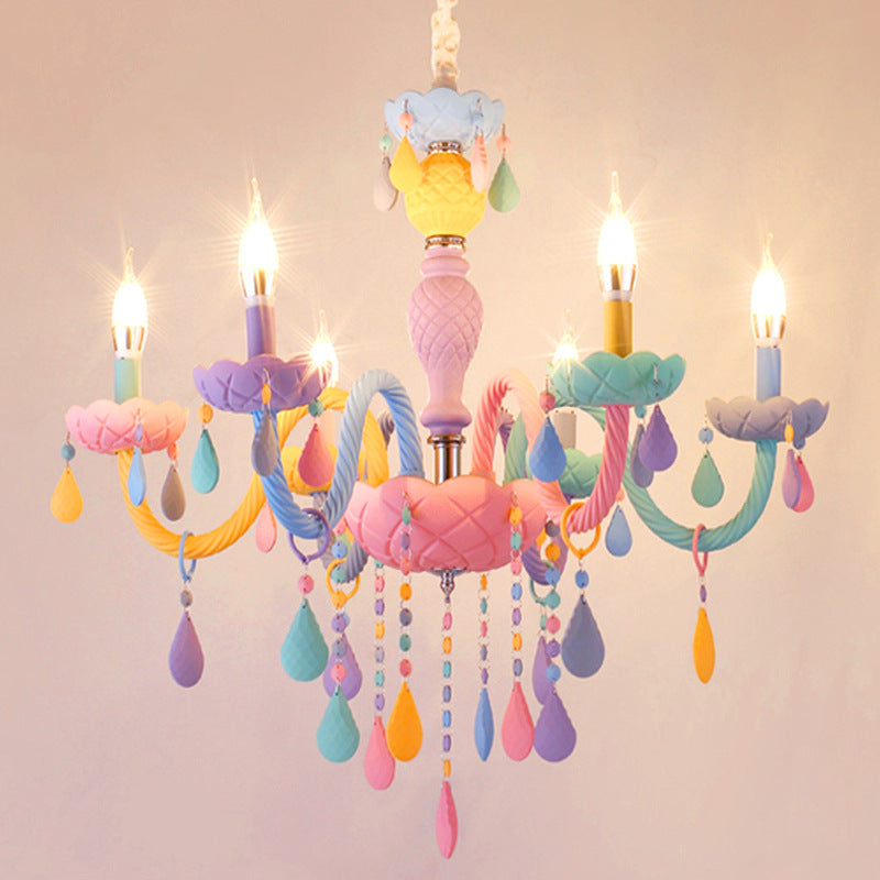 Lampe de chevet cristal – Design macaron, élégante et moderne