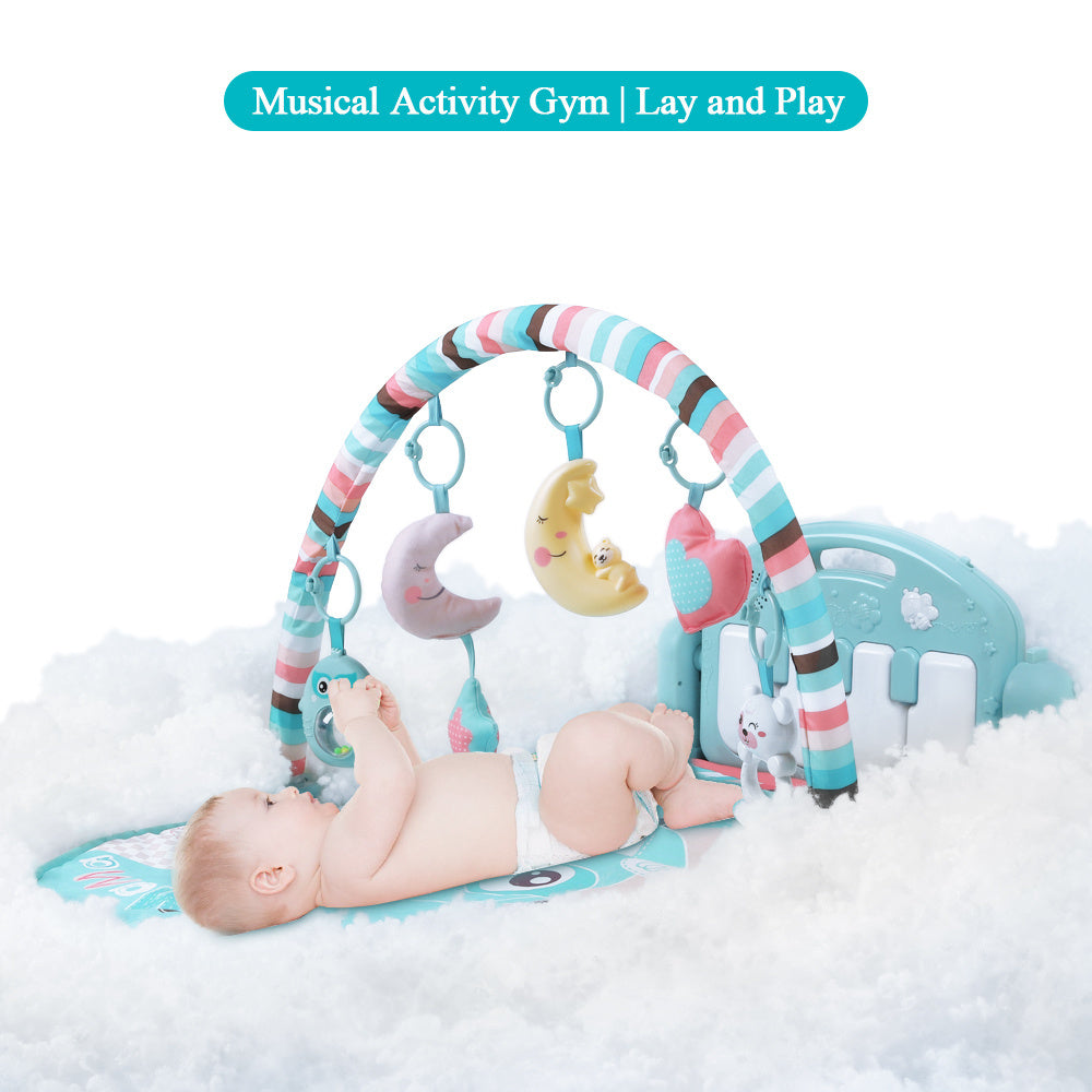 tapis d'éveil bébé avec piano musical, puzzles éducatifs