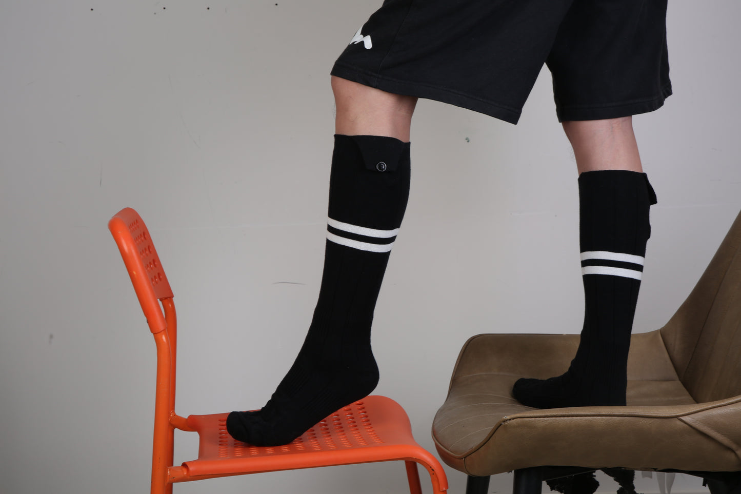 Chaussettes chauffantes électriques unisexes – 2 options, avec contrôle via application & batterie rechargeable 5000mAh – Idéal hiver, ski, randonnée, camping & chasse