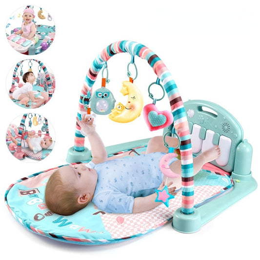 tapis d'éveil bébé avec piano musical, puzzles éducatifs