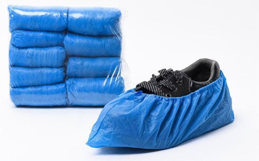 Couvre-chaussures jetables épaissis en plastique imperméable