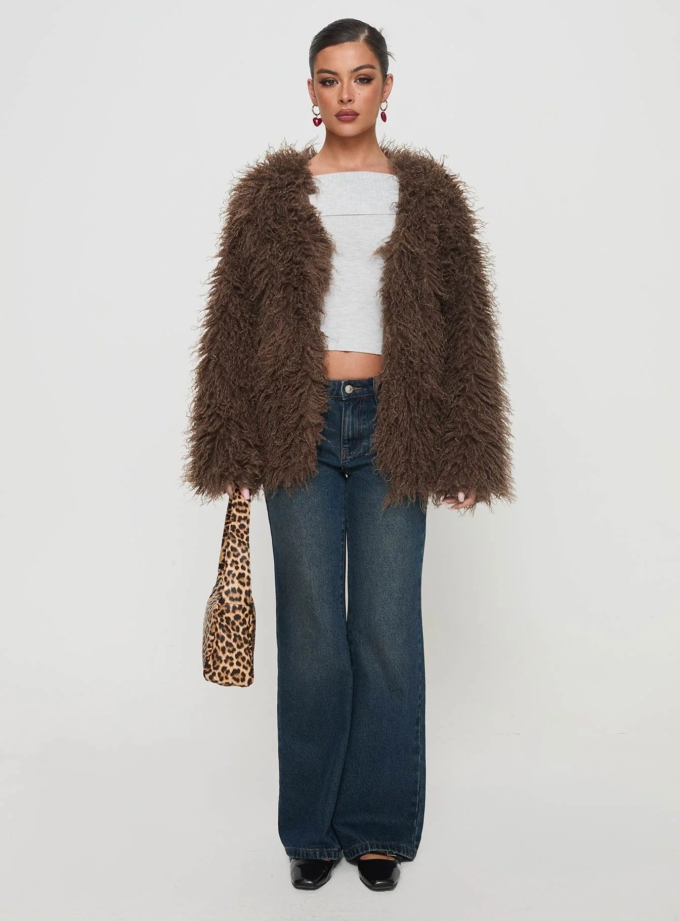 Manteau femme en fausse fourrure – Élégant et chaleureux