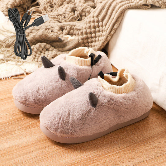 Chaussons chauffants électriques USB