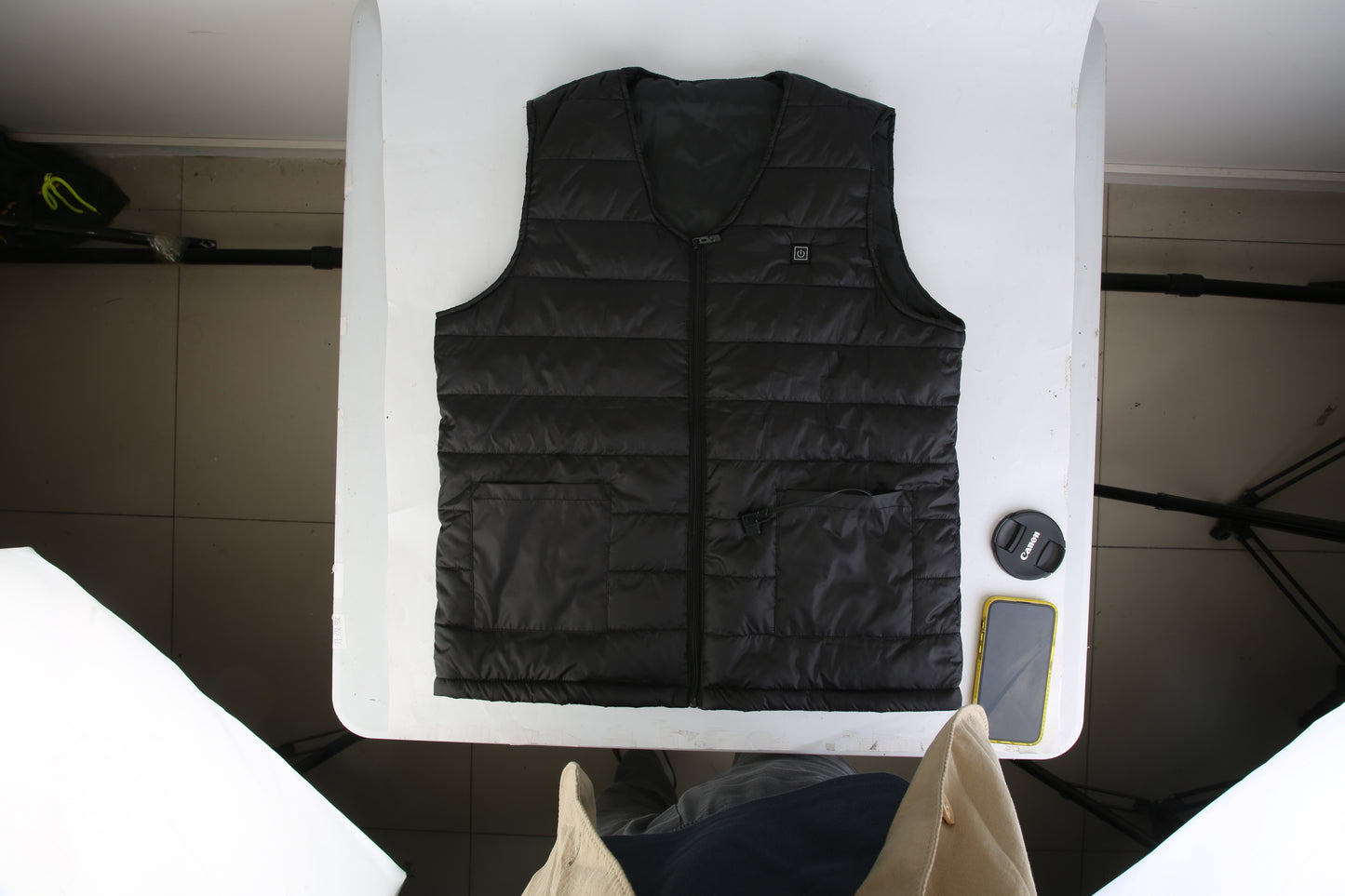 Gilet chauffant unisexe – 10 zones de chauffage, 3 niveaux de chaleur réglables, USB – Idéal pour l’hiver et les activités extérieures