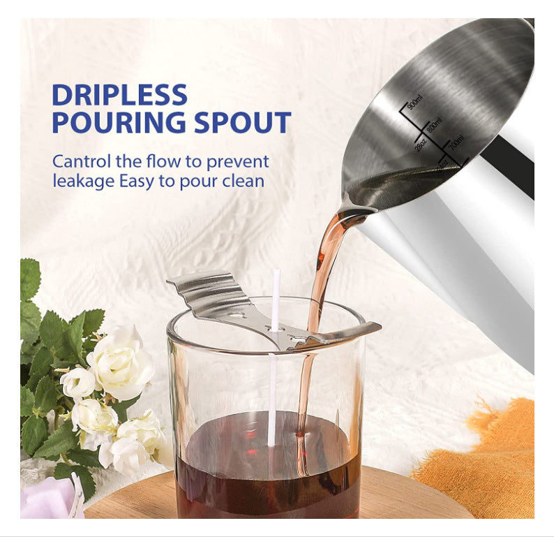Kit de fabrication de bougies – Avec plaque chauffante, pot verseur et dispositif de fonte de cire