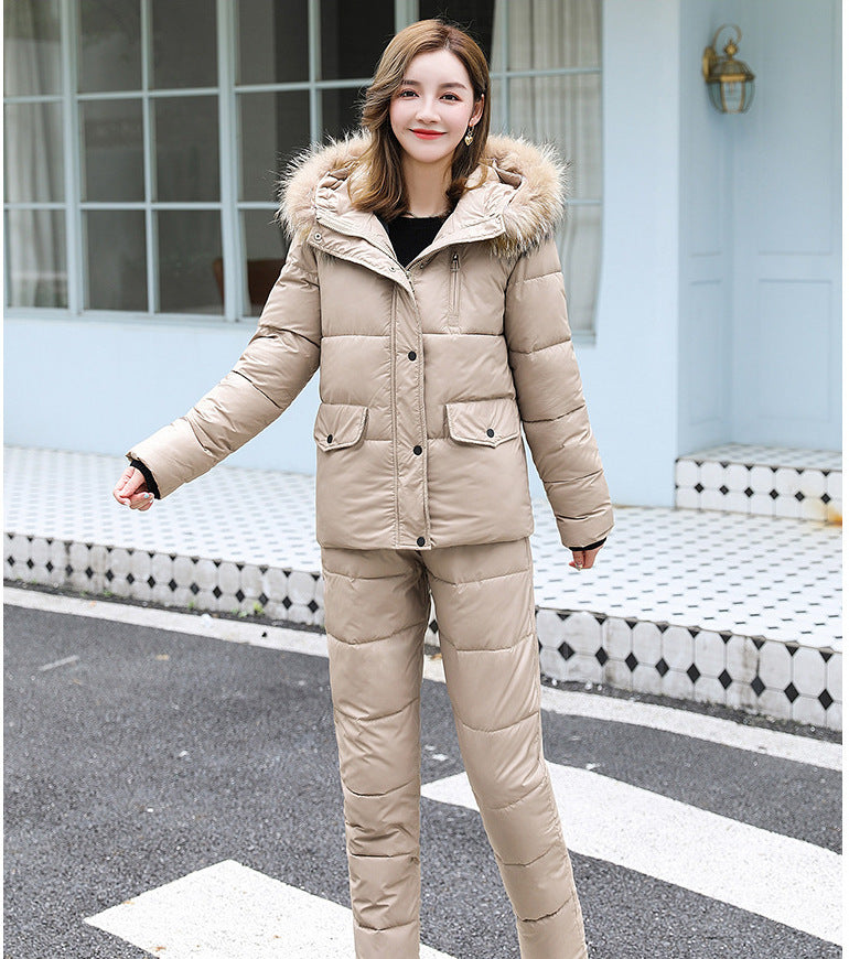 Veste Matelassée Femme Style Tailleur – Garnie de Duvet, Élégante et Chaude