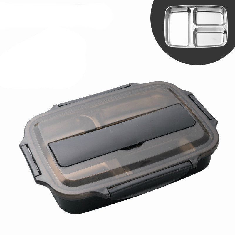 boîte à lunch en acier inoxydable avec couverts - Etanche , pratique et réutilisable