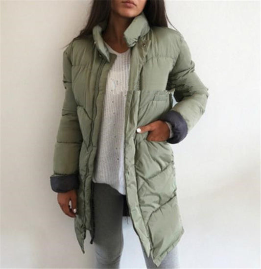 Veste d’hiver femme en coton – Chaude et élégante