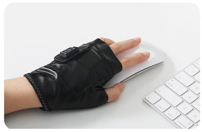 Gants Chauffants Intelligents – Demi-Doigts, Rechargeables | Confort Thermique pour l’Hiver & la Moto