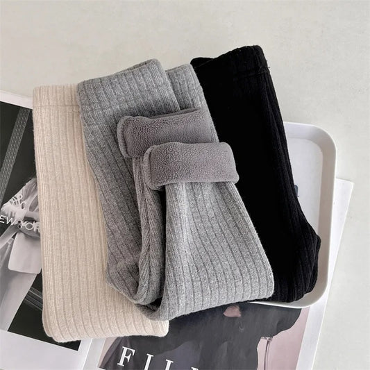 Leggings chauds polyvalents doublés en polaire – épais