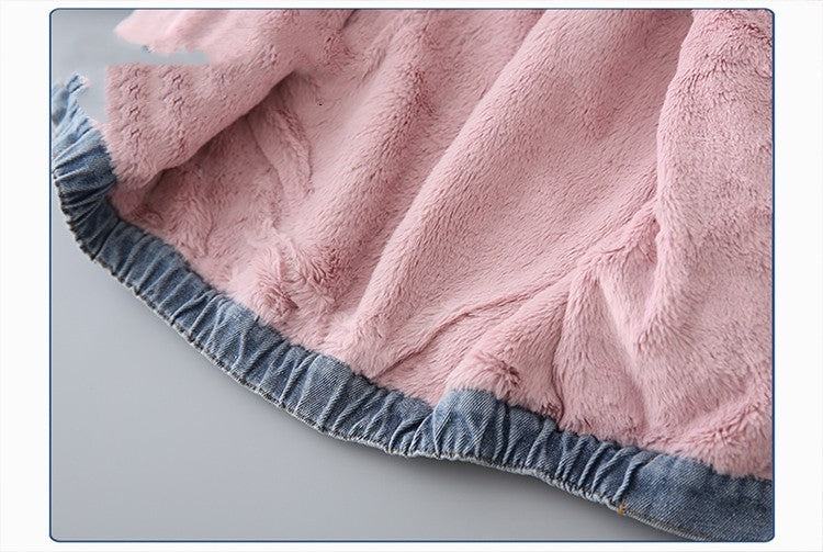 Veste en Jean Hiver Enfant – Doublure Cachemire Chaud