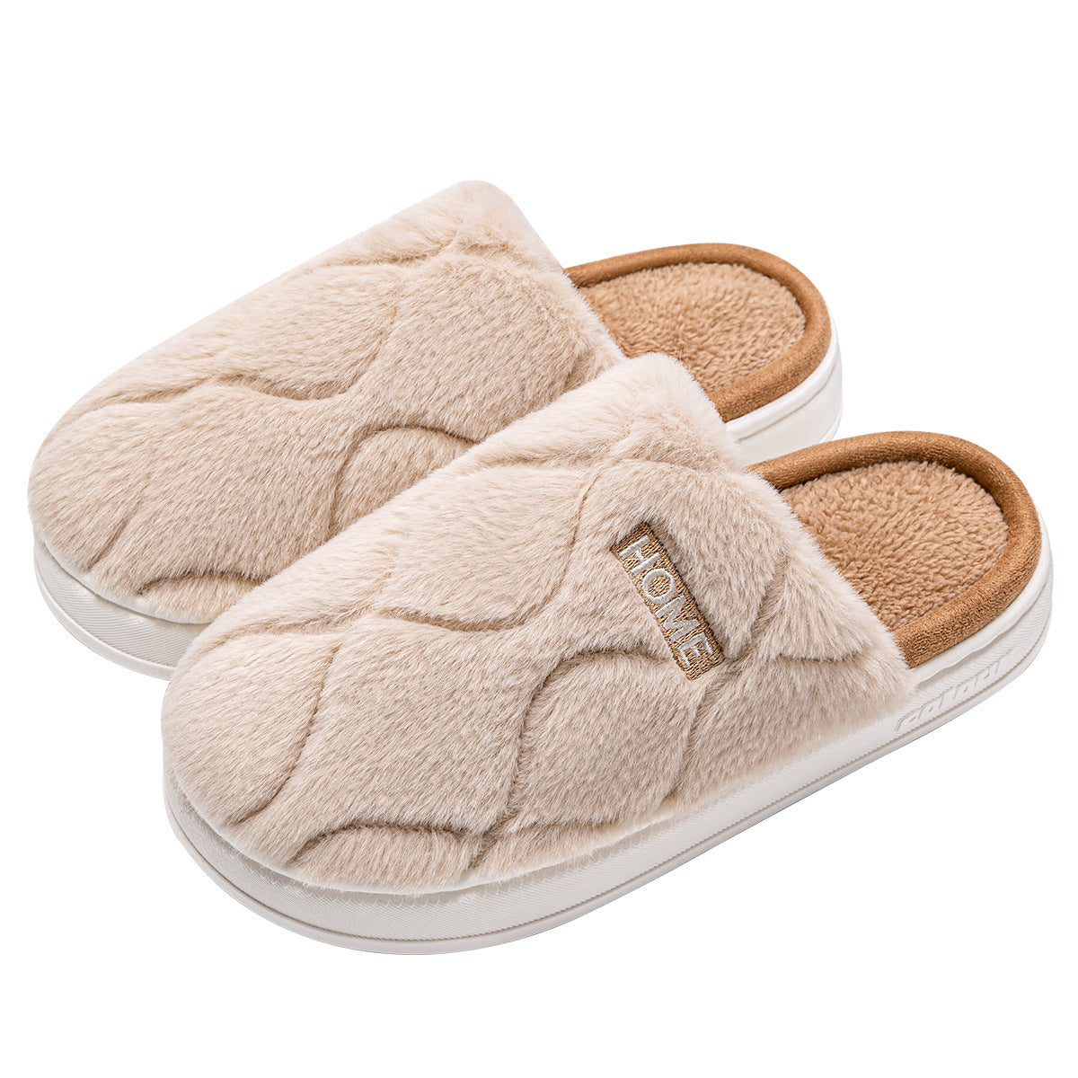 Chaussons en peluche d’hiver – Pour femmes, hommes, intérieur et chambre