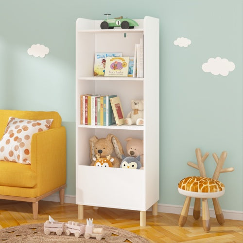 Bibliothèque pour enfants – Meuble 4 niveaux de rangement