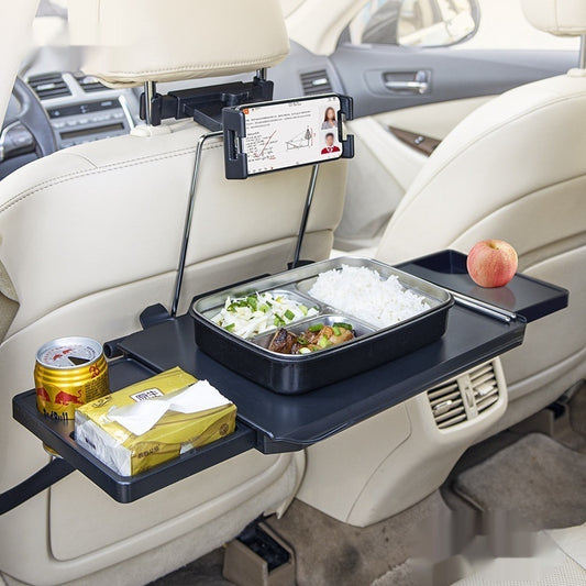 Petite table pliante pour voiture – Table de repas et support d’ordinateur pour dossier de siège