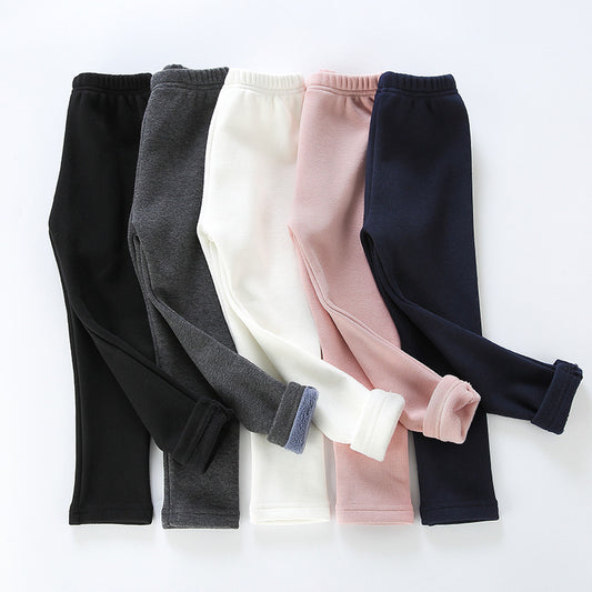 Legging Hiver Enfant Épais – Doublure Velours Chaude, Coton Confortable