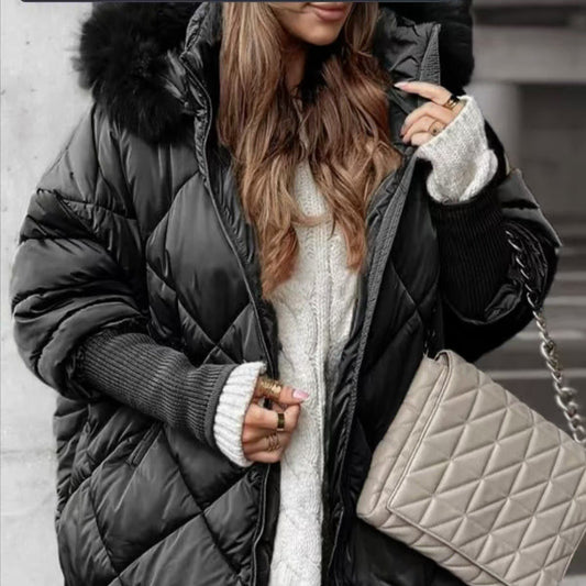 Manteau cardigan à capuche pour vêtements d'hiver