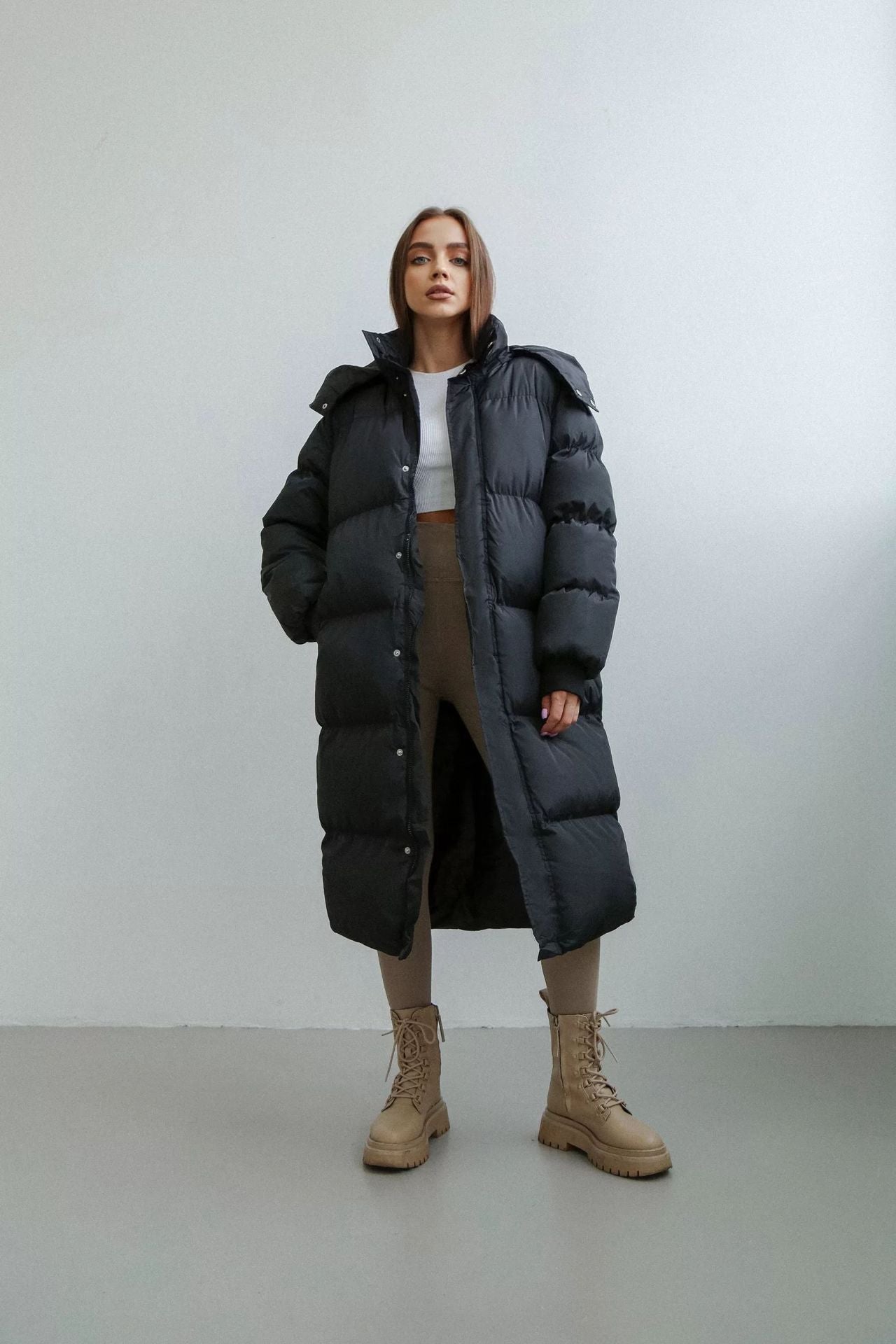 Sweat à capuche femme – Hoodie casual loose manches longues pour automne et hiver