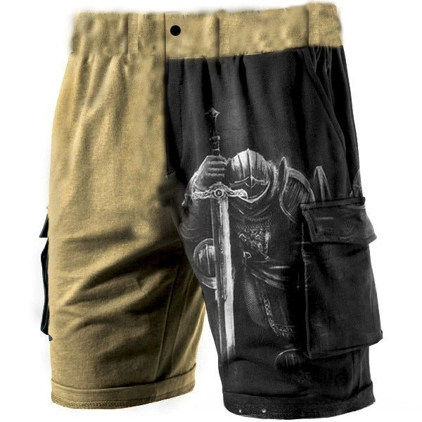 Short ample tendance pour homme avec impression numérique 3D