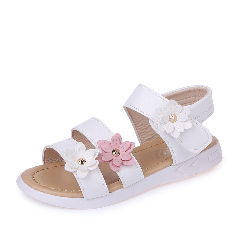 Sandales enfant – Chaussures bébé fille style princesse à fleurs