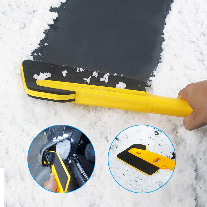 Pelle à Neige Voiture 3-en-1 – Brosse en Éponge EVA & Grattoir avec Manche Long | Hiver