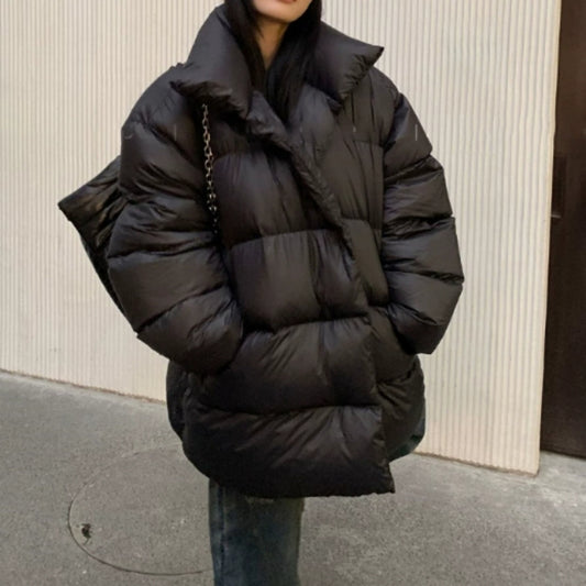 Manteau femme épais mi-long – Style doudoune confortable et tendance