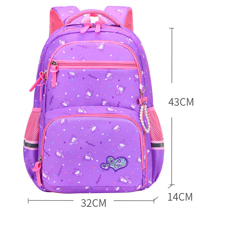 Sac à dos fille mignon – Style princesse à motif dessin animé