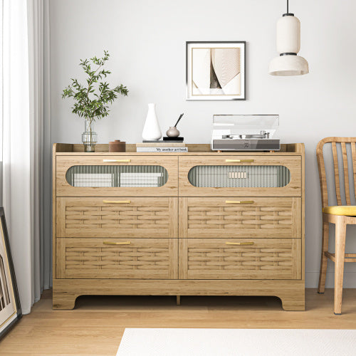 Coiffeuse en bois avec 6 tiroirs – Chambre à coucher