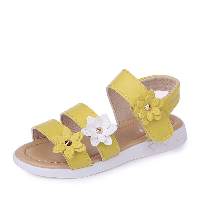 Sandales enfant – Chaussures bébé fille style princesse à fleurs