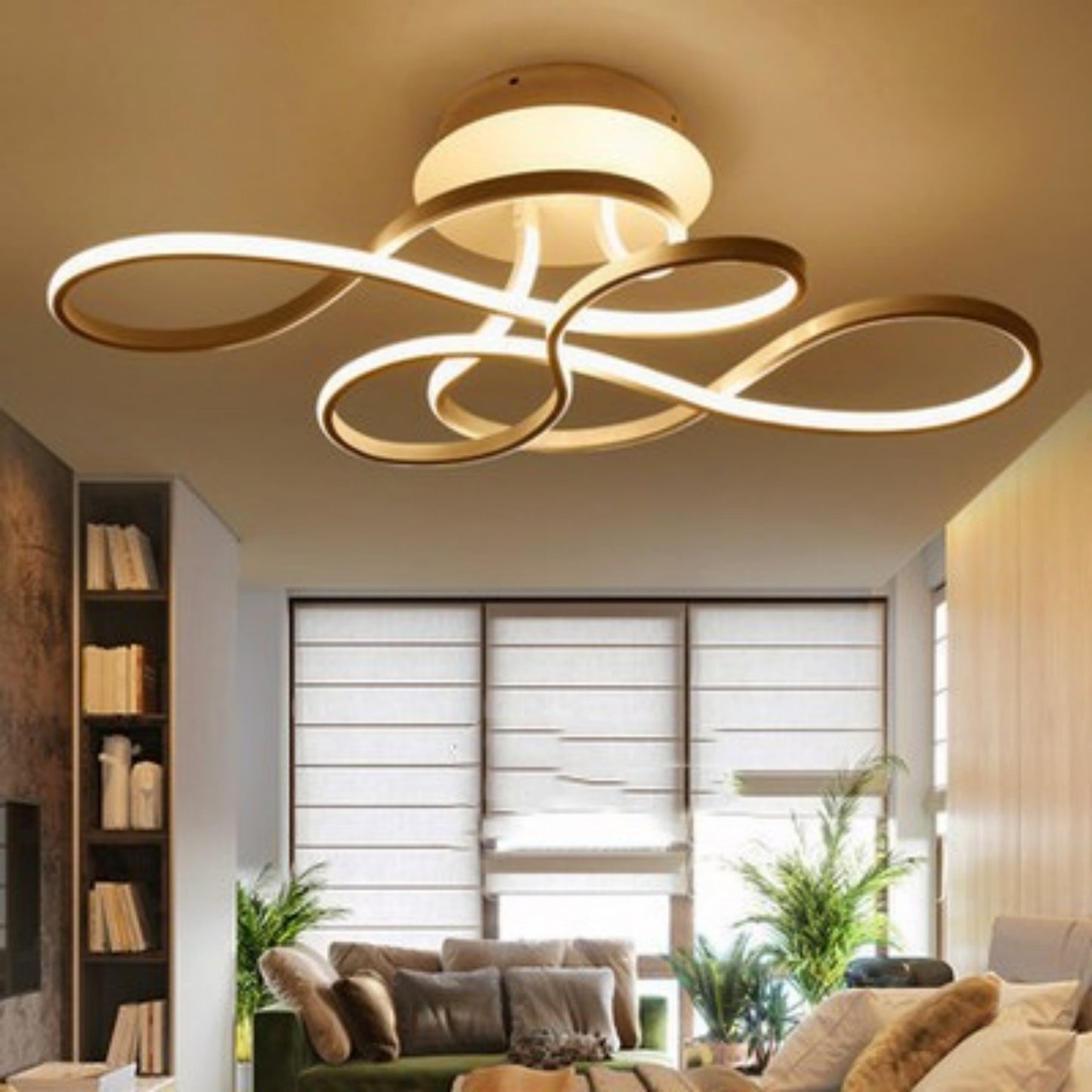 Lampe de salon moderne minimaliste à forme irrégulière