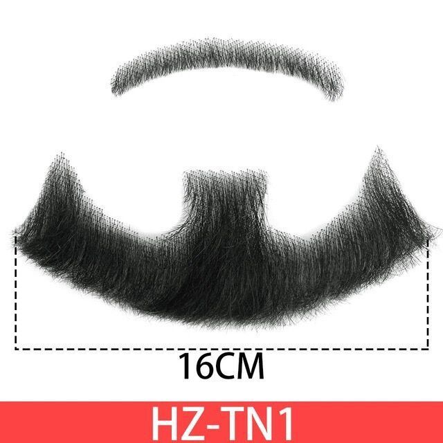 Barbe Postiche Homme en Vrais Cheveux – Effet Réaliste pour Maquillage Cinéma, Télévision ou Cosplay