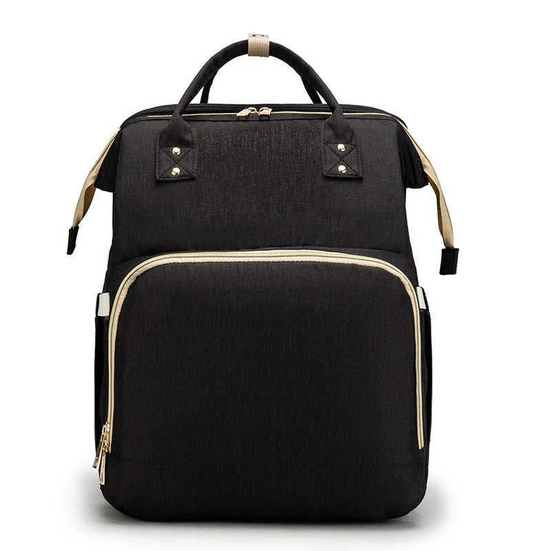 Sac à langer multifonction grande capacité – version USB rechargeable, pliable pour lit de bébé