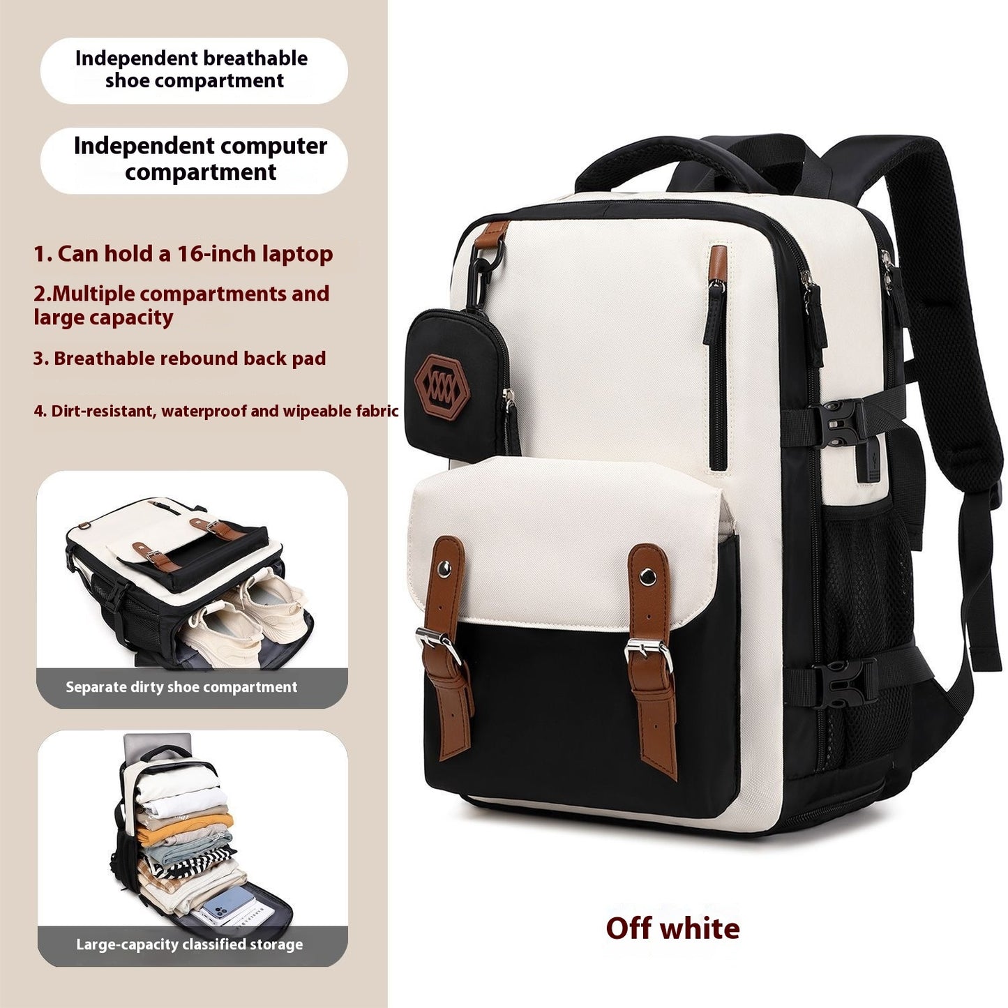 Sac à dos grande capacité universel – École, campus et voyage