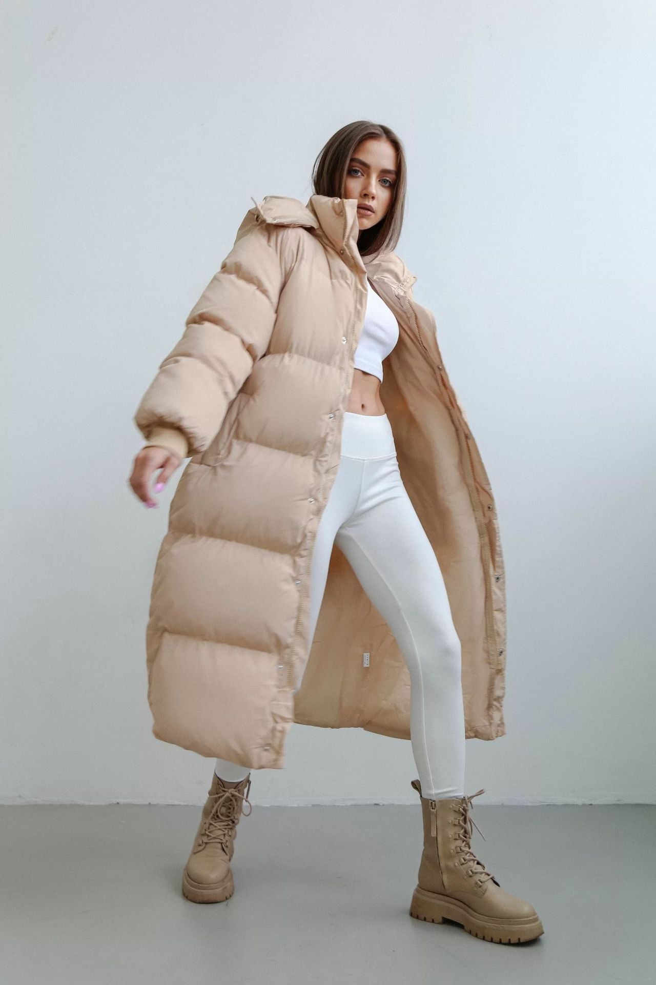 Sweat à capuche femme – Hoodie casual loose manches longues pour automne et hiver