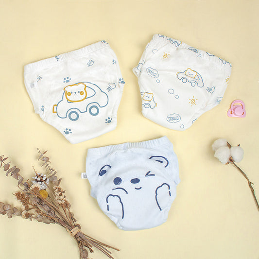 Couche Lavable en Tissu Gaze pour Nouveau-né – Culotte d’Apprentissage Imperméable