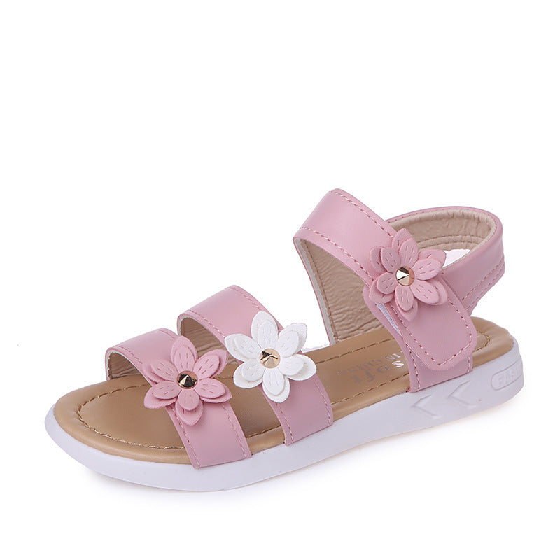 Sandales enfant – Chaussures bébé fille style princesse à fleurs