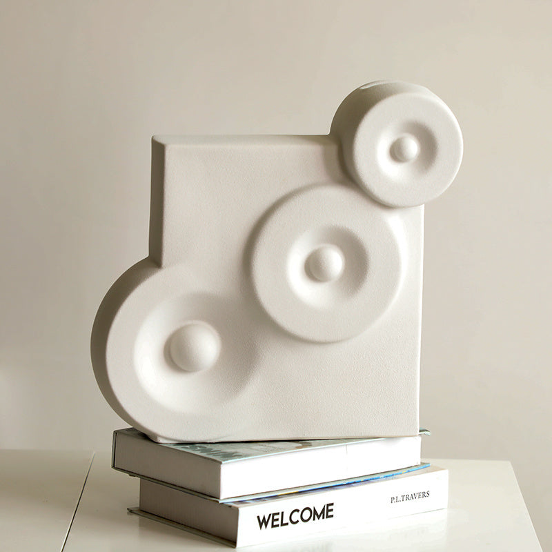 Vase en céramique pour salon – décoration douce et élégante pour maison ou salle d’exposition