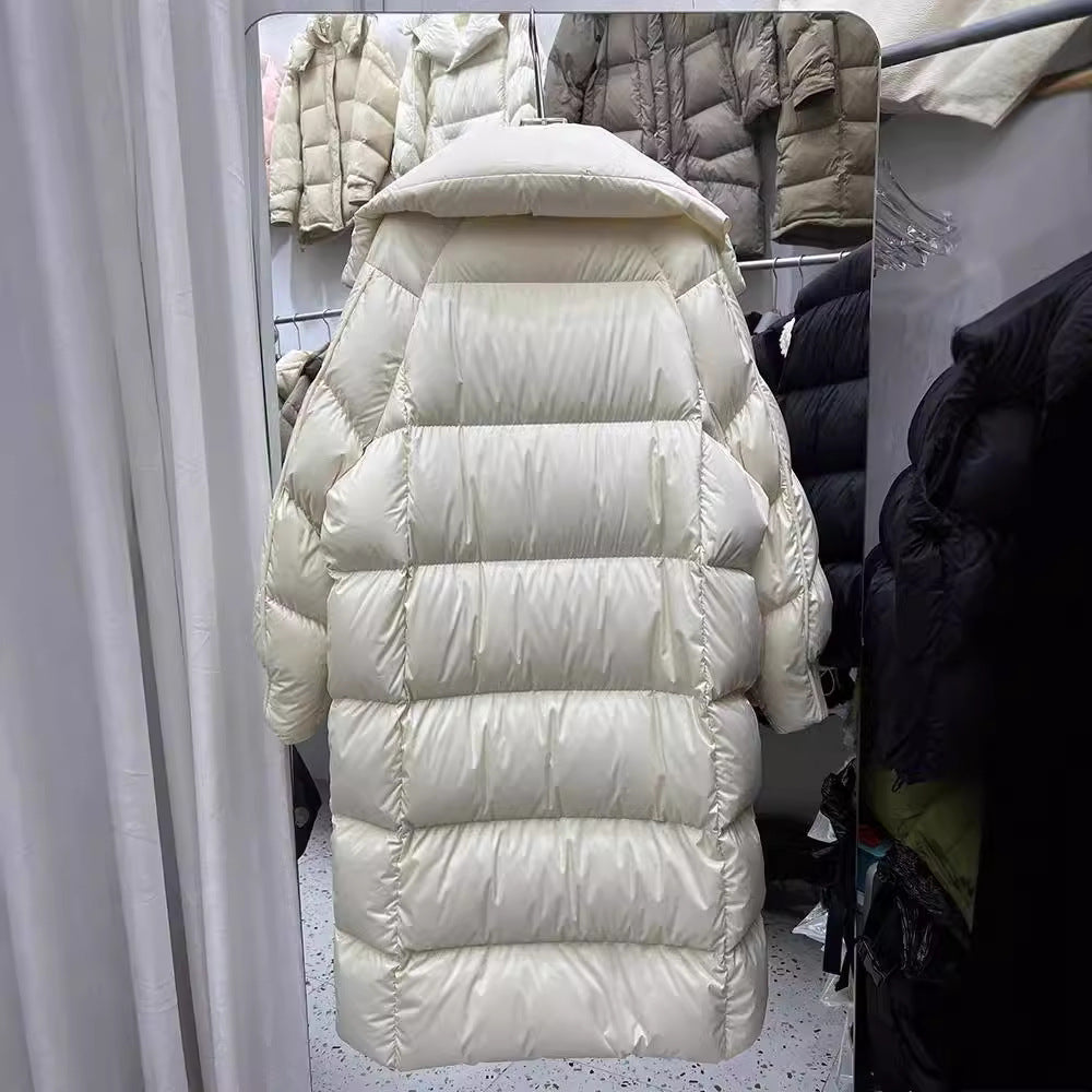 Manteau hiver femme – Style décontracté, coupe large, longueur genou